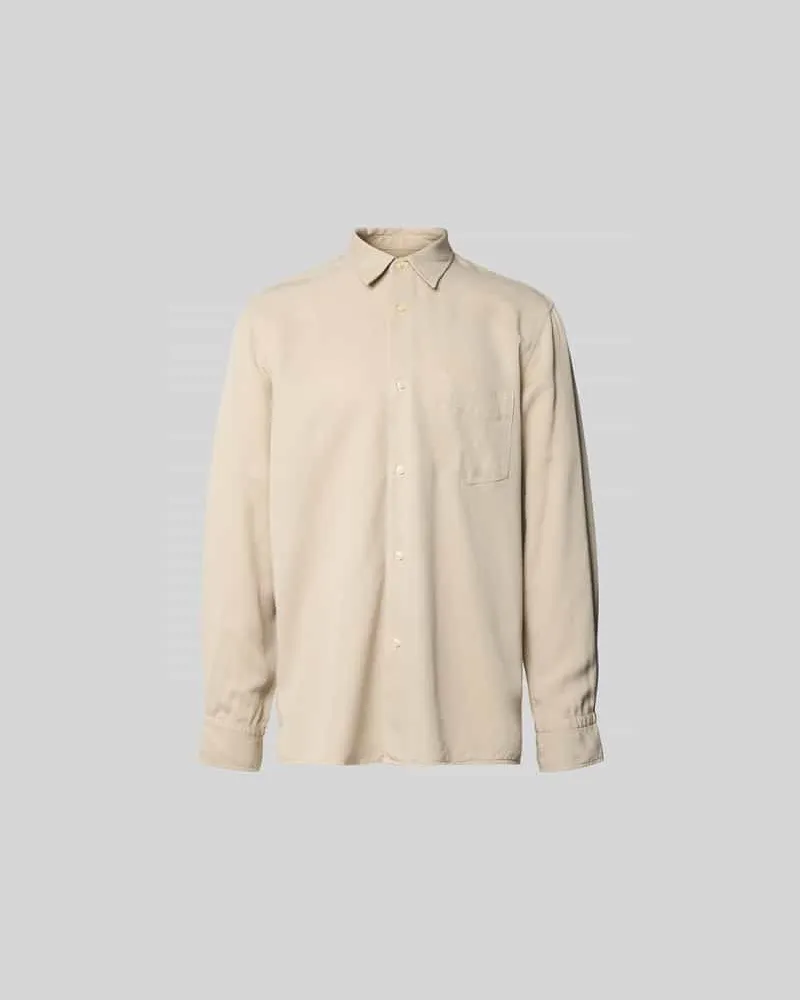 Officine Generale Freizeithemd aus reinem Lyocell Beige