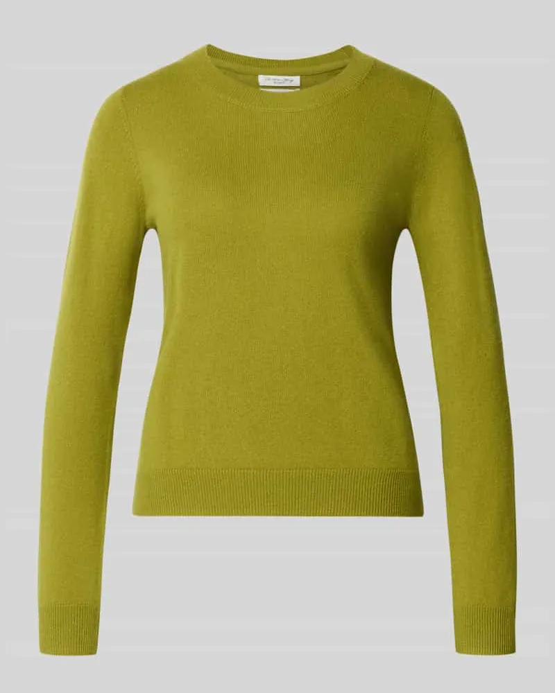 Christian Berg Slim Fit Strickpullover aus reinem Kaschmir Senf