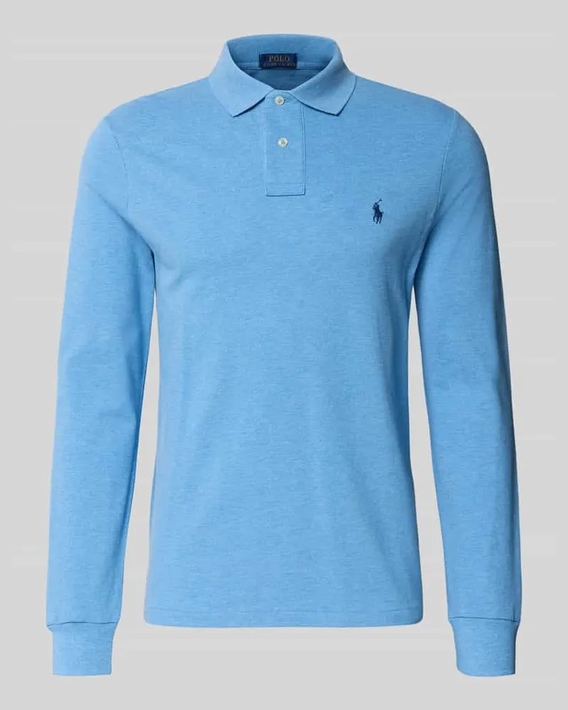 Ralph Lauren Poloshirt mit Label-Stitching Royal