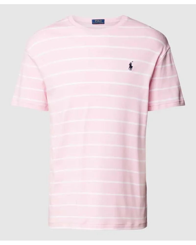 Ralph Lauren T-Shirt mit Streifenmuster Rosa