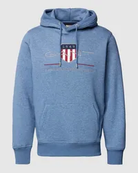 Gant Hoodie mit Label-Stitching Modell 'ARCHIVE SHIELD Ocean