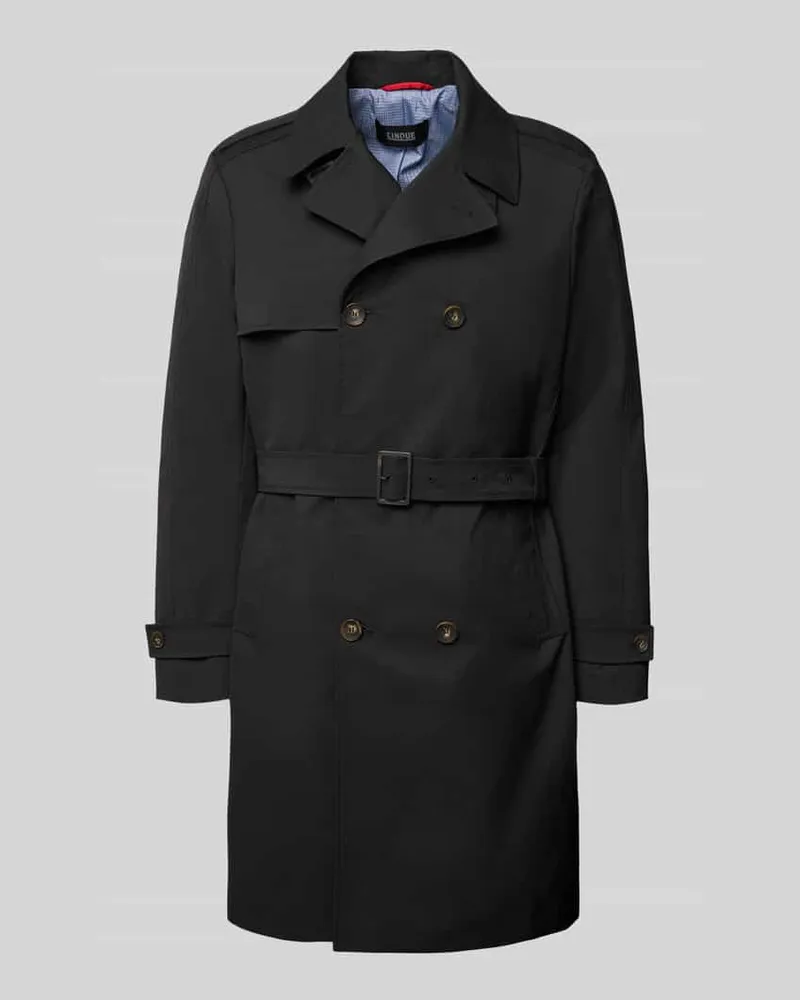 cinque Regular Fit Trenchcoat mit Reverskragen Modell 'Aberdeen Black