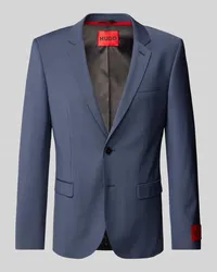 HUGO BOSS 2-Knopf-Sakko mit Label-Patch Rauchblau