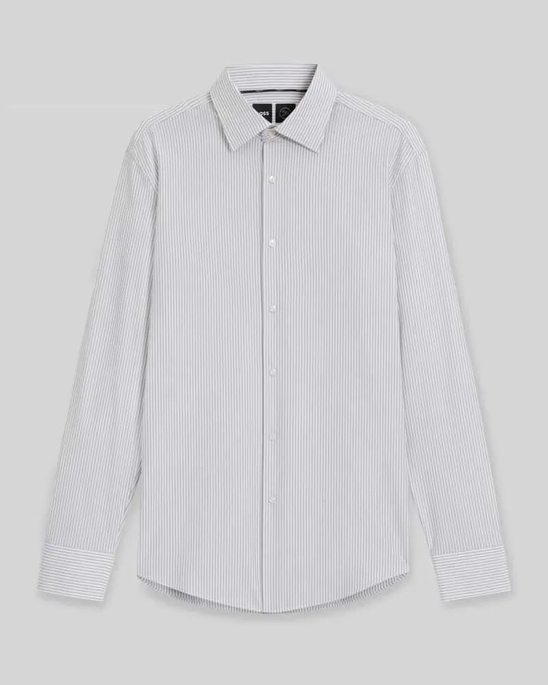 HUGO BOSS Slim Fit Businesshemd mit Kentkragen Modell 'HANK Hazel