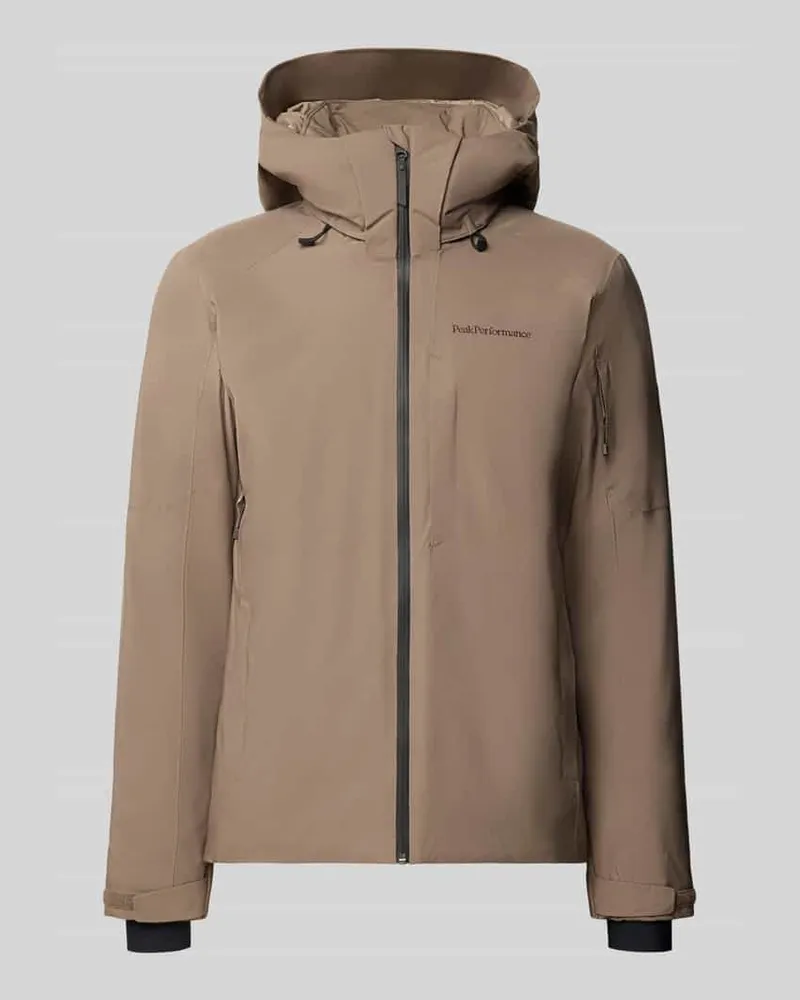 Peak Performance Regular Fit Jacke mit Kapuze Modell 'Maroon Mittelbraun