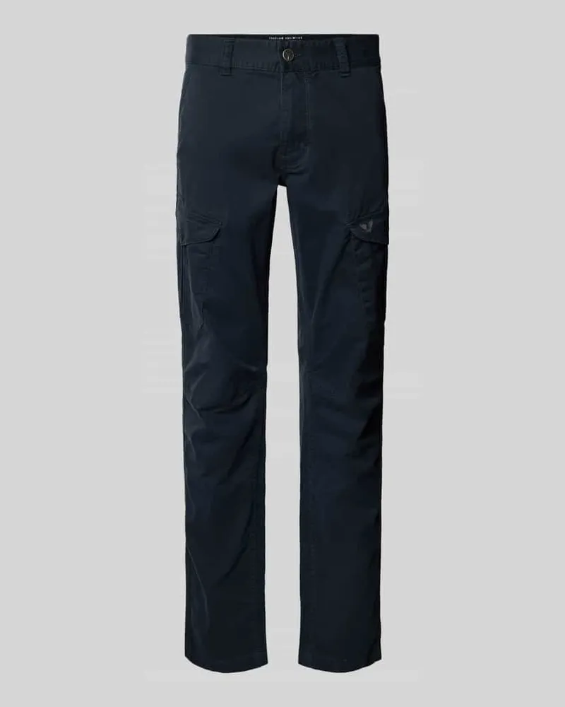 PME Legend Slim Fit Cargo-Hose mit Logo-Stitching Dunkelblau