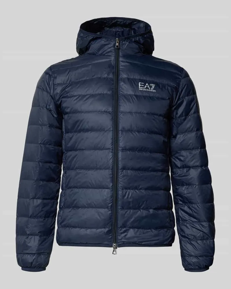 EA7 Daunenjacke mit Reißverschluss Dunkelblau
