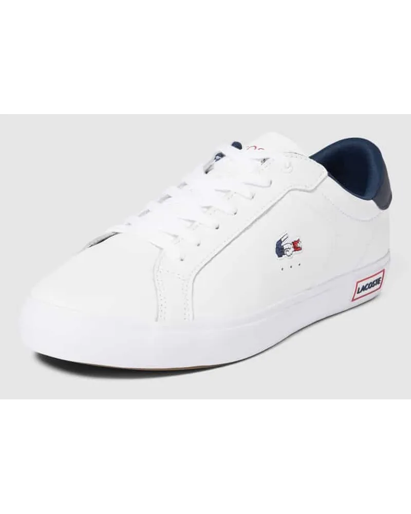 Lacoste Sneaker aus Leder mit Label-Details Modell 'POWERCOURT Weiss