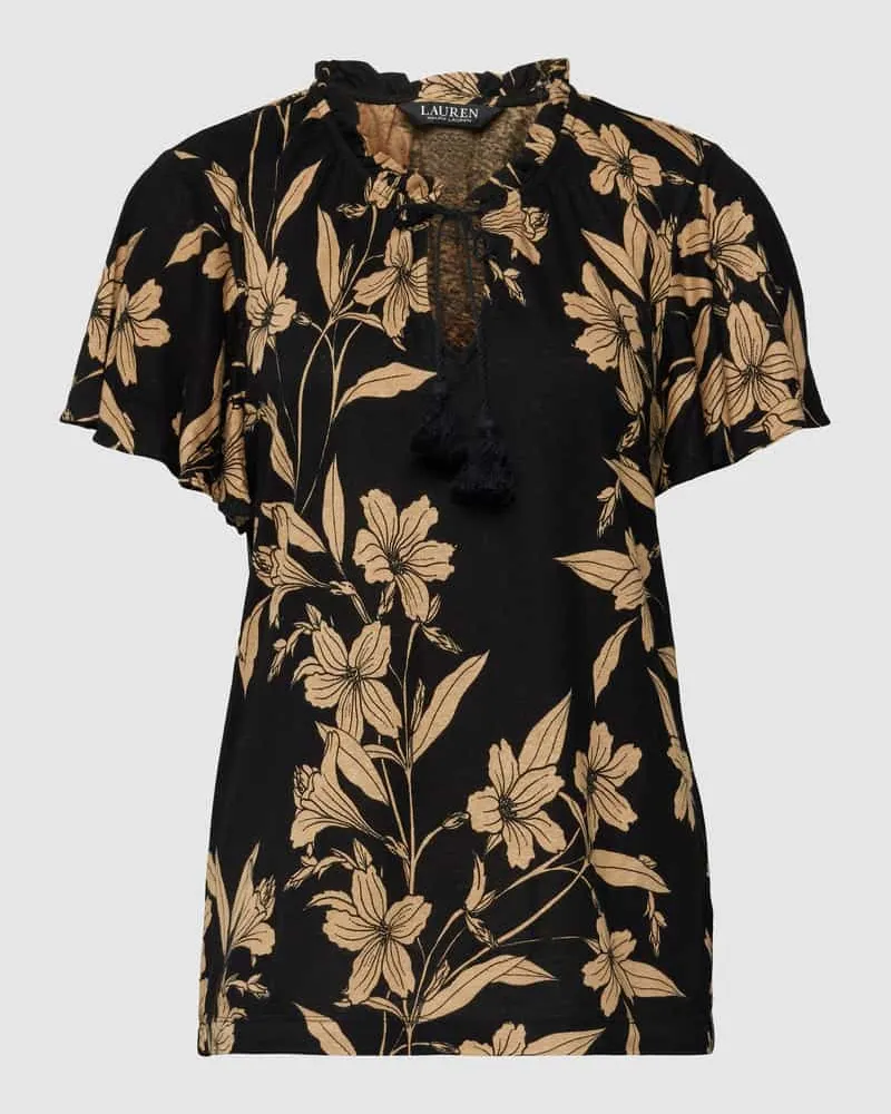 Ralph Lauren Bluse aus Leinen-Viskose-Mix Modell 'YOHANNIS Black