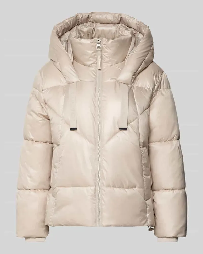 S.Oliver Boxy Fit Steppjacke mit Kapuze Beige
