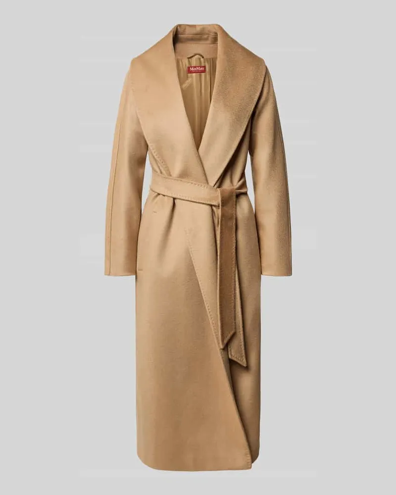 Max Mara Regular Fit Wollmantel aus Kaschmir-Alpaka-Mix Modell 'SPIGA Camel