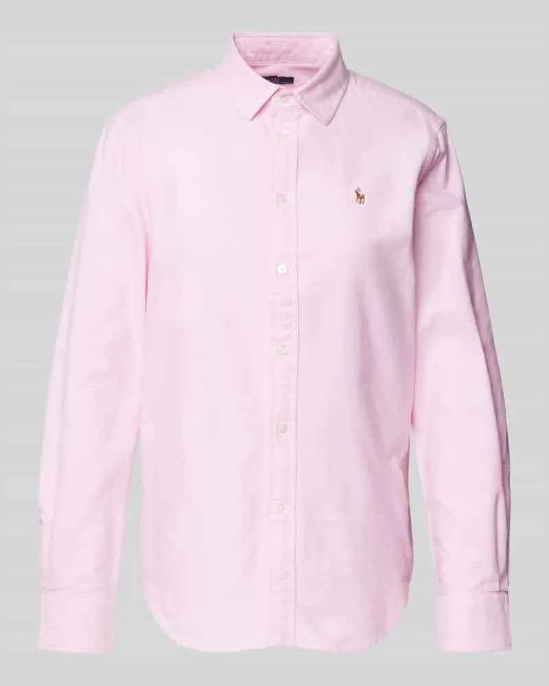 Ralph Lauren Hemdbluse mit Logo-Stitching Modell 'Kendal Pink
