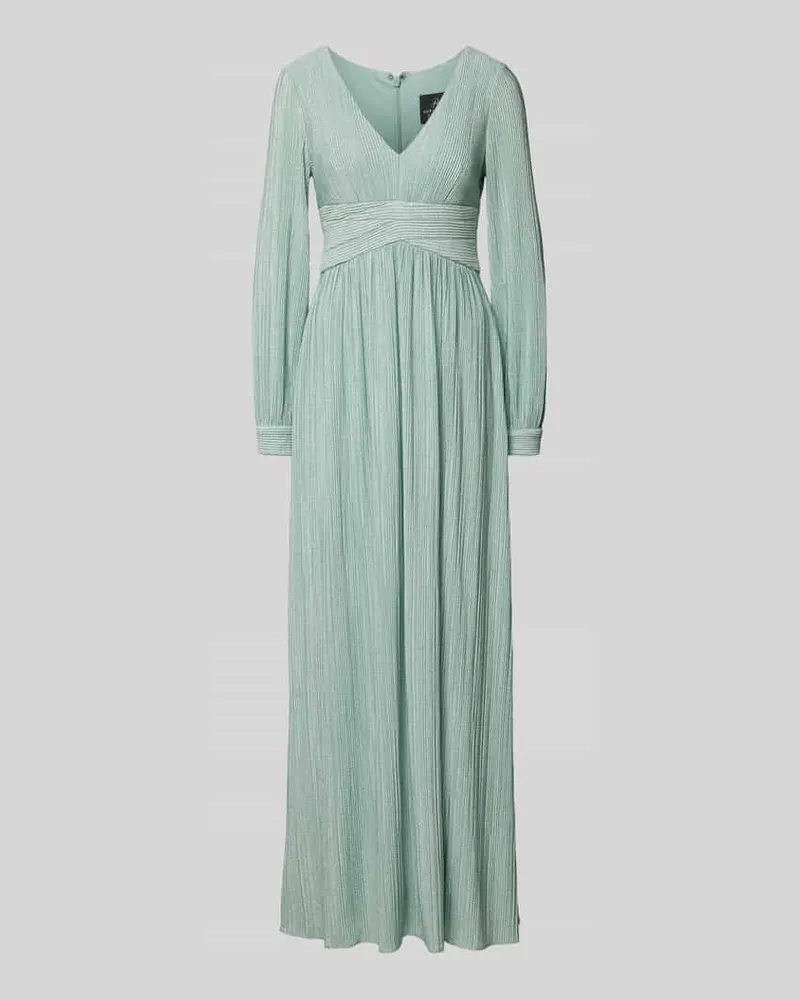Adrianna Papell Abendkleid mit V-Ausschnitt Mint