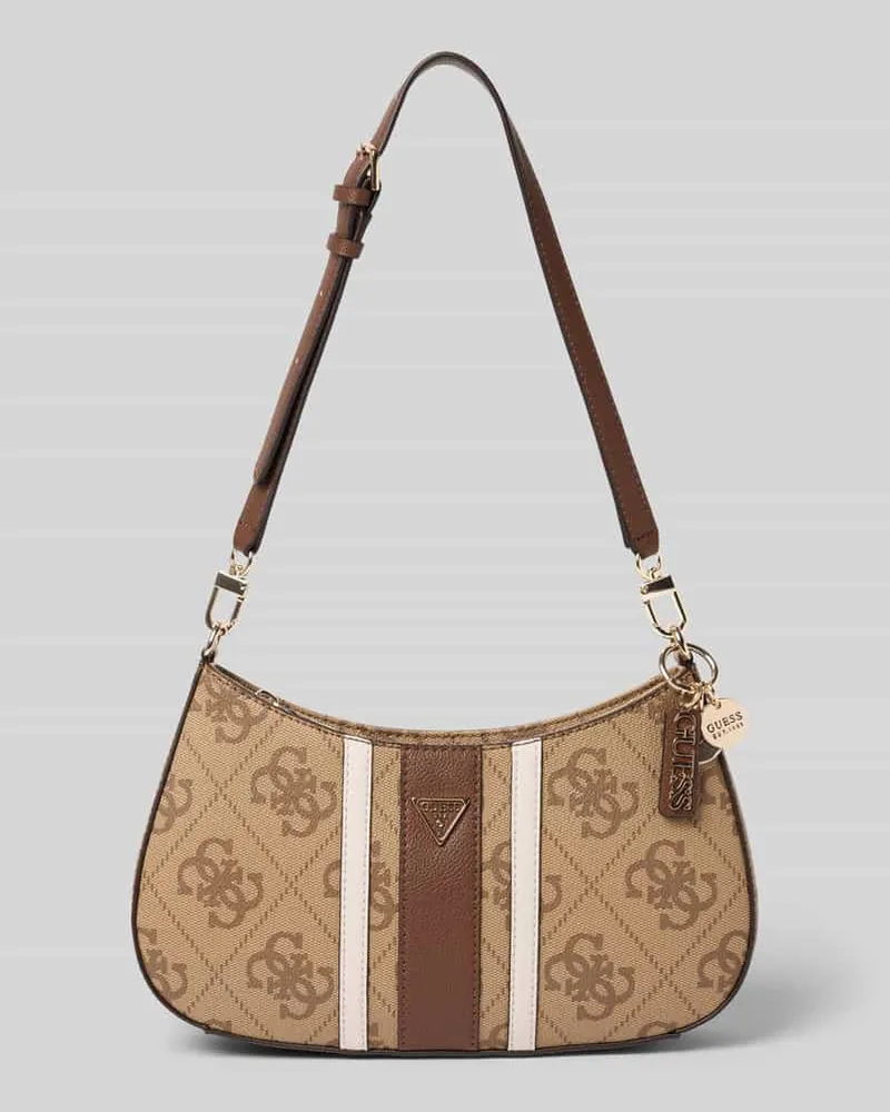 Guess Shoulder Bag in Leder-Optik Modell 'Noelle Cognac
