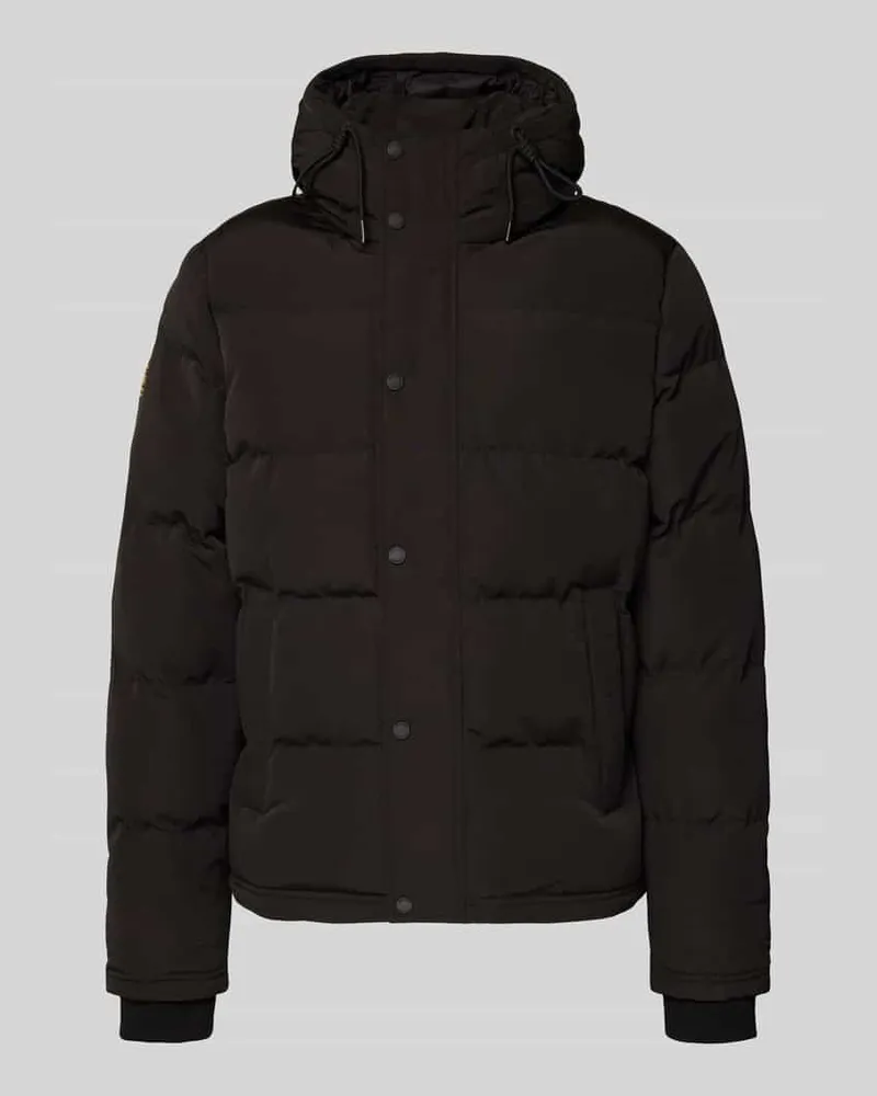 Superdry. Steppjacke mit Eingrifftaschen Modell 'Everest Black