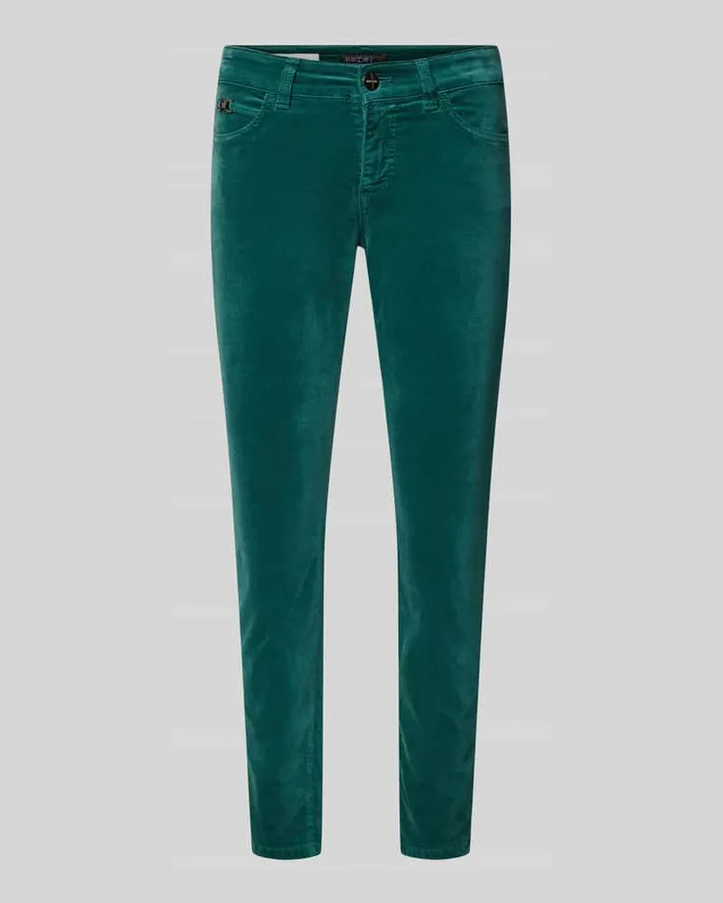 Marc Cain Slim Fit Hose mit Ziernähten Dunkelgruen