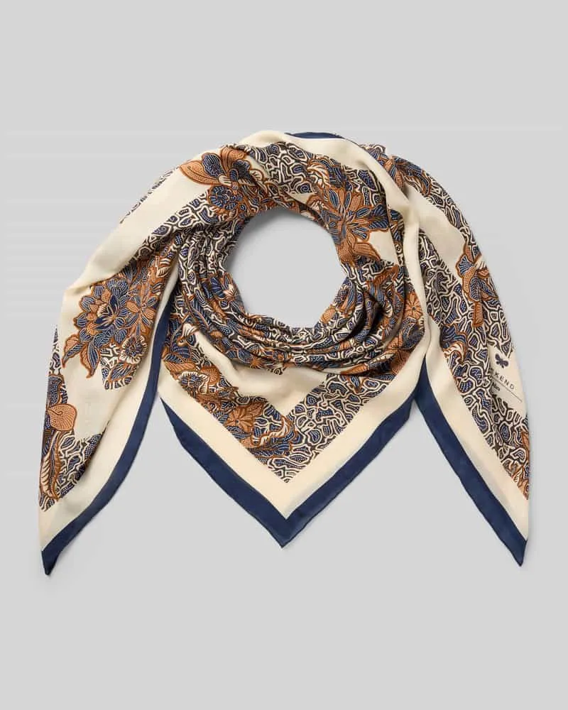 Max Mara Schal aus Modal-Seiden-Mix Modell 'ASARONG Marine