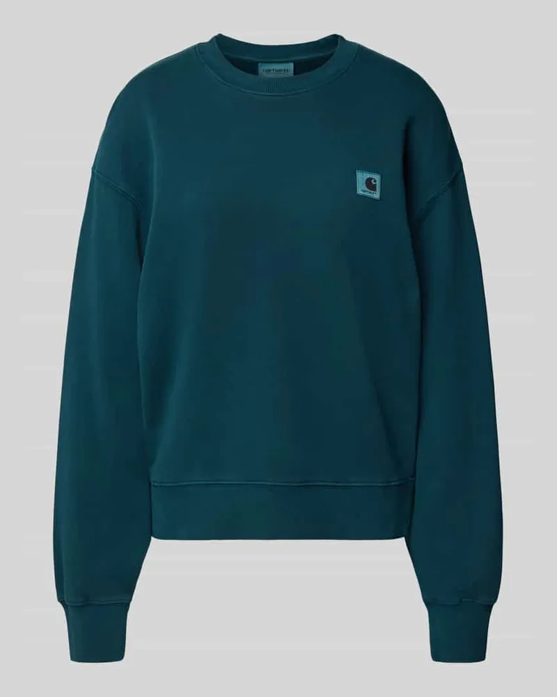 Carhartt WIP Oversized Sweatshirt mit gerippten Abschlüssen Modell 'NELSON Petrol