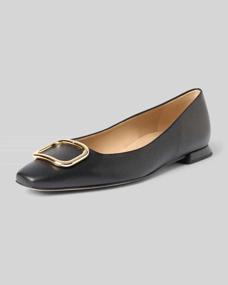 Högl Ballerinas mit Blockabsatz Black