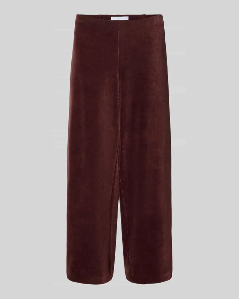 RAFFAELLO ROSSI  Tapered Fit Cordhose aus Baumwoll-Mix Modell 'SALLY 7/8 Bordeaux
