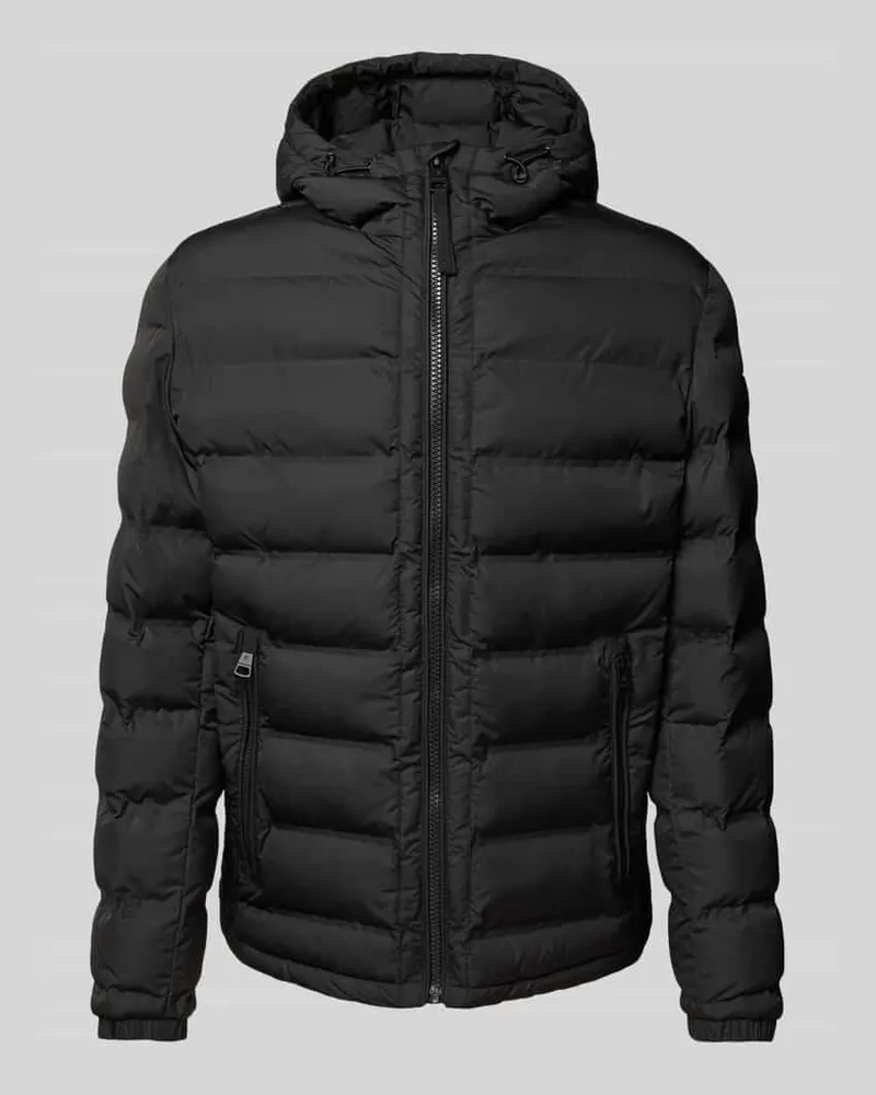 Strellson Steppjacke mit Kapuze Modell 'MODICA FUSED Black
