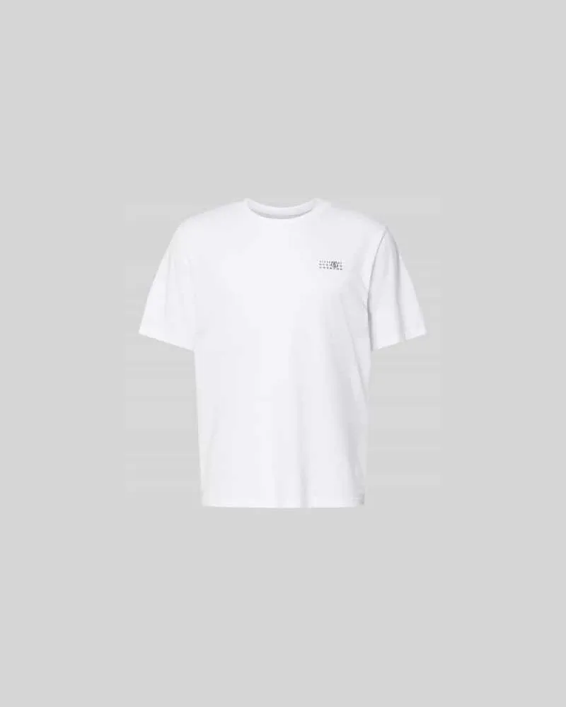 Maison Margiela T-Shirt mit Label-Print Weiss