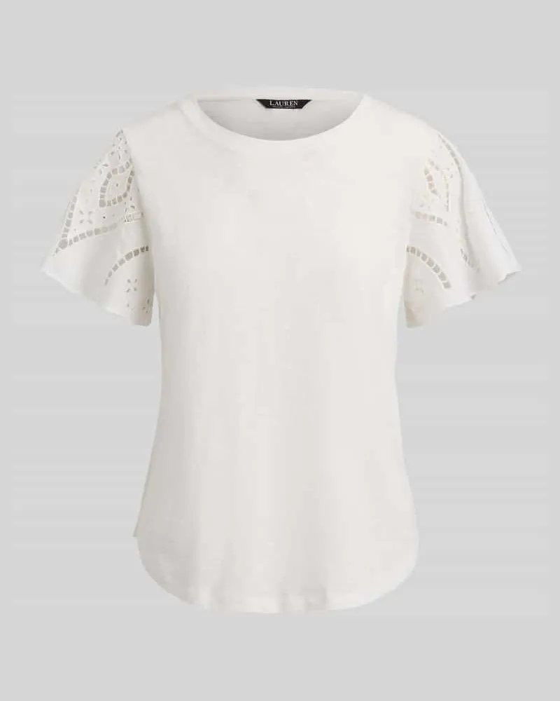 Ralph Lauren Regular Fit T-Shirt aus reiner Baumwolle Weiss