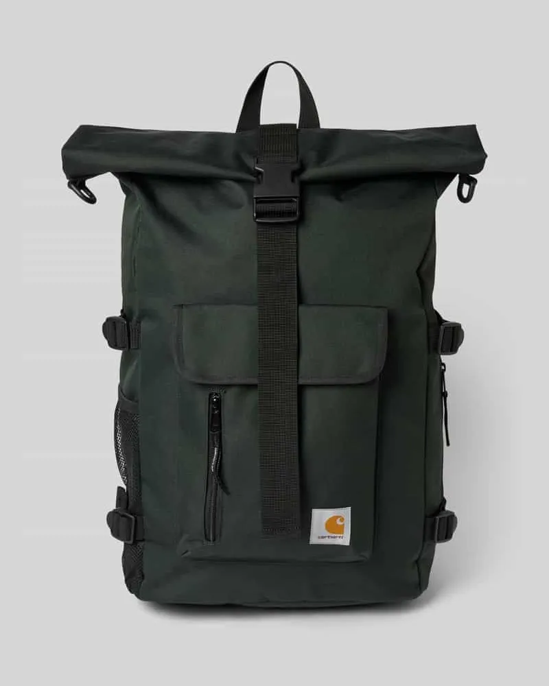 Carhartt WIP Rucksack mit Label-Patch Modell 'PHILIS Dunkelgruen