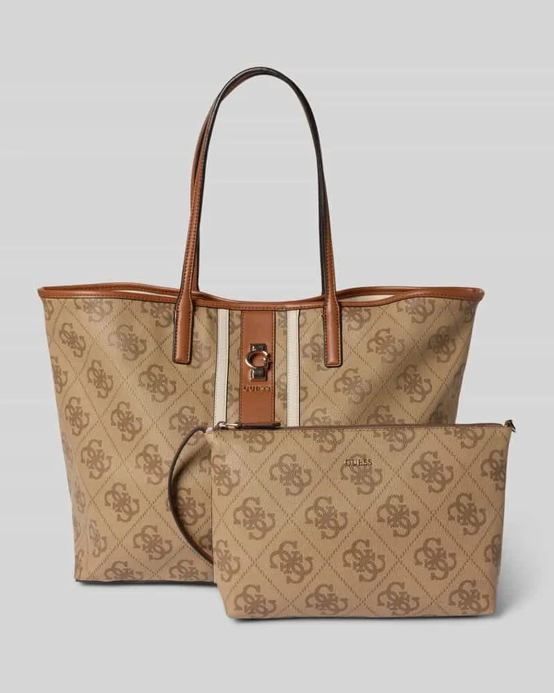 Guess Handtasche im Logo-Design Modell 'ERENIA Hellbraun