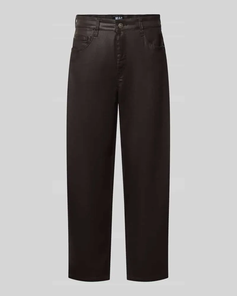 MAC Jeans Loose Fit Barrel Jeans aus Modal-Mix Modell 'DANNI 2.3 Dunkelbraun