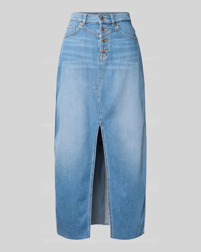 Pepe Jeans Ausgestellter Jeansrock aus Baumwoll-Mix Modell 'MIRA Jeansblau