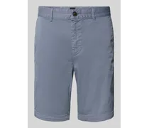 Slim Fit Chinoshorts mit Gürtelschlaufen