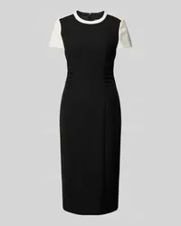 HUGO BOSS Maxikleid mit seitlichen Raffungen Modell 'Dufeva Black