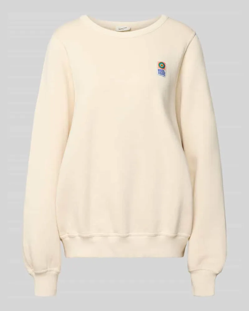 American Vintage Sweatshirt mit gerippten Abschlüssen Modell 'FIKY Offwhite