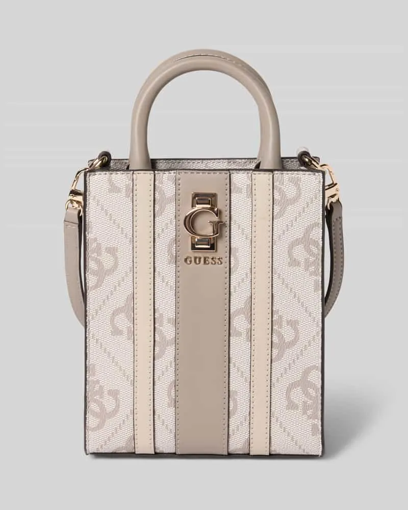 Guess Umhängetasche mit Label-Applikation Modell 'ERENIA MINI TOTE Taupe