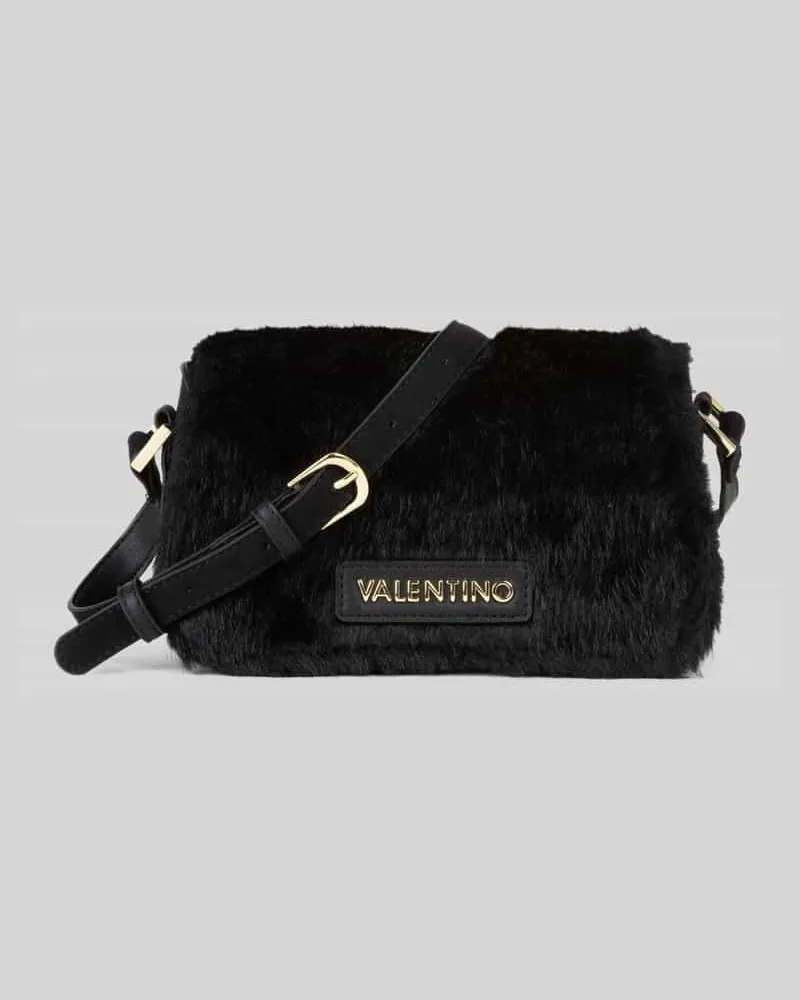 Valentino Bags Umhängetasche aus Polyester in Kunstfelloptik Modell 'ICELAND Black