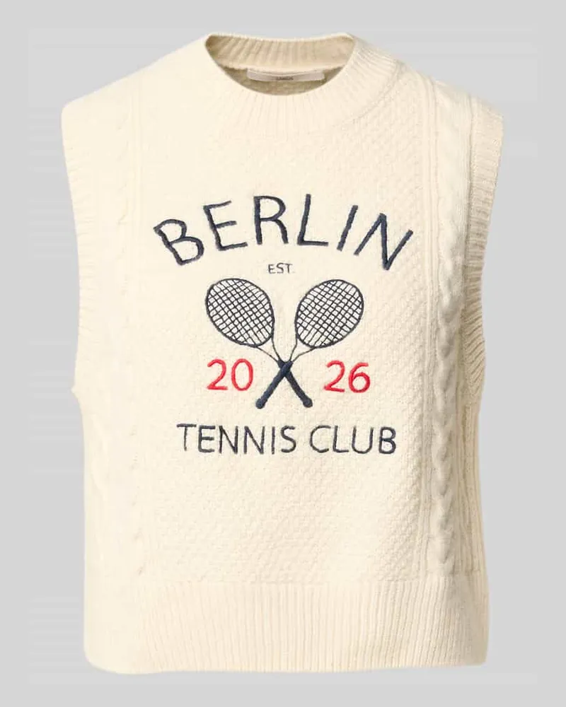 Lanius Pullunder aus Schurwoll-Mix Beige