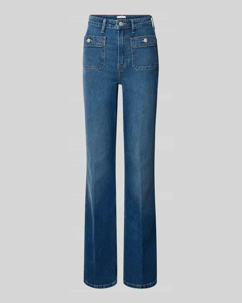 Tommy Hilfiger Bootcut Jeans aus Baumwoll-Mix Bleu