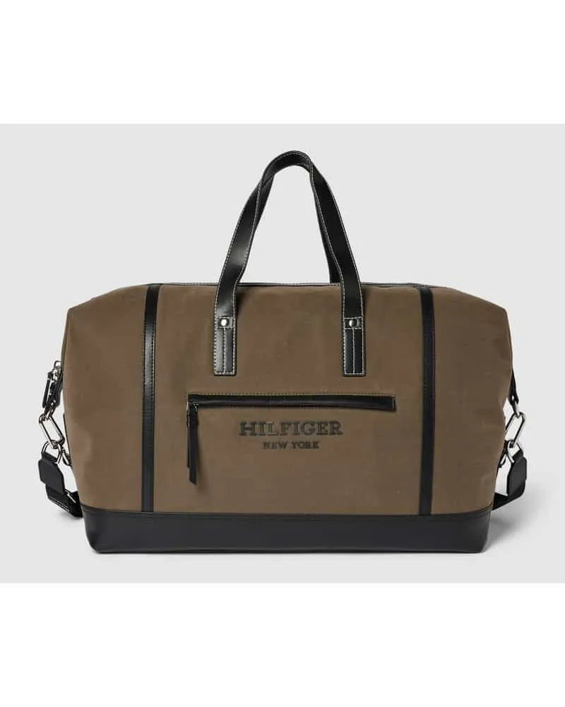 Tommy Hilfiger Duffle Bag mit Label-Schriftzug Modell 'PREP CLASSIC Oliv