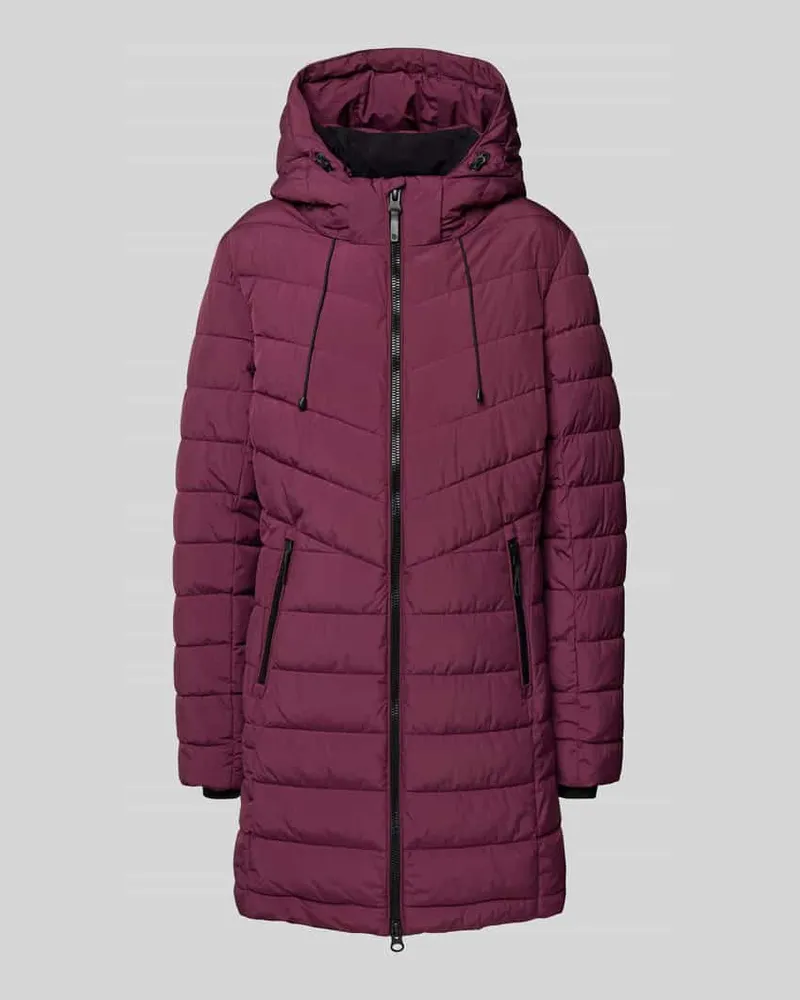 G.I.G.A. DX Steppmantel mit Reißverschlusstaschen Aubergine