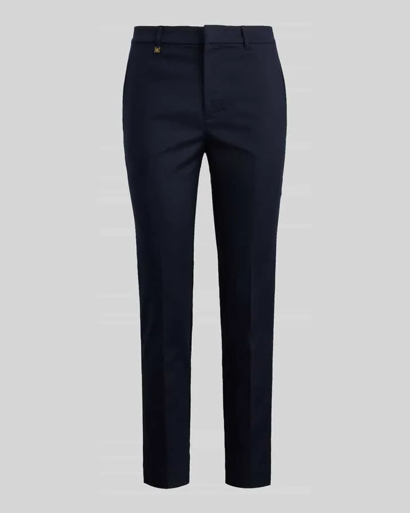 Ralph Lauren Straight Fit Hose aus Baumwoll-Mix Marine
