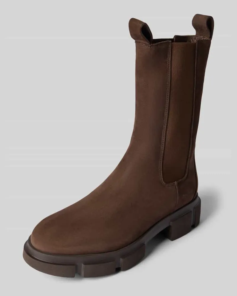 Copenhagen Chelsea Boots mit profilierter Sohle Schoko