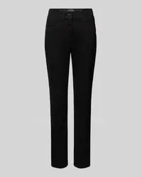 Brax Straight Leg Jeans mit Ziernähten Modell 'Laura Black