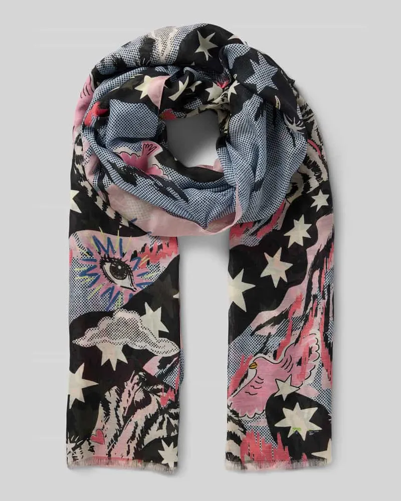 Marc Cain Schal mit Seide-Anteil Black