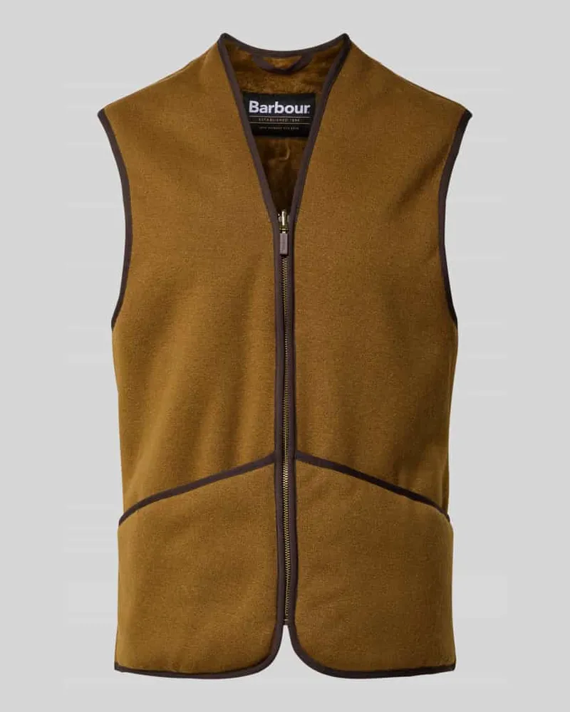 Barbour Regular Fit Weste aus Webpelz Beige