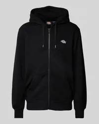 Dickies Sweatjacke mit Label-Stitching Modell 'SUMMERDALE Black