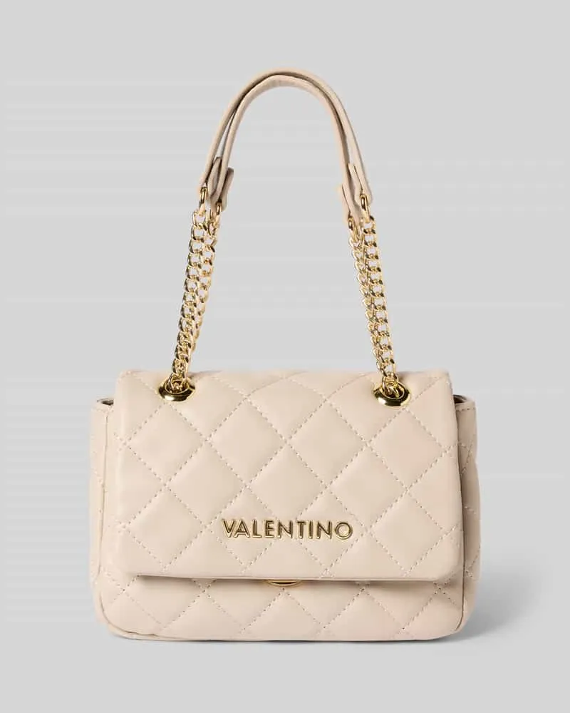 Valentino Bags Handtasche in Leder-Optik Modell 'Ocarina Pattina Ecru