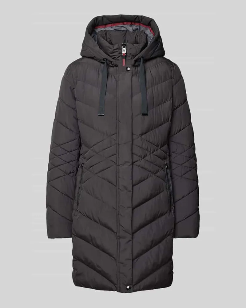 Fuchs Schmitt Steppmantel mit Kapuze Black