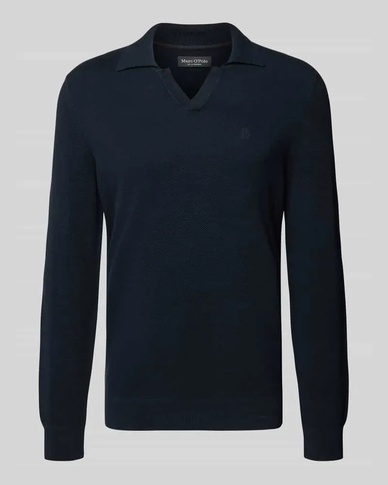 Marc O'Polo Regular Fit Pullover aus reiner Baumwolle Marine