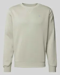 G-STAR RAW Sweatshirt mit Label-Stitching Silber